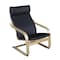 Regency Seating > Side & Guest > Bentwood Lounge Chairs, Black Back, 26.5 W 31 L 36 H N2020LNTBK - alternate 1